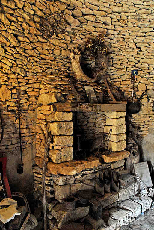 with, fireplace, in, dry